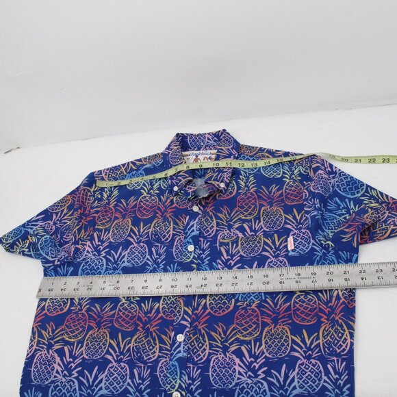 chubbies shirt‎ men's Medium Pineapple print pride month rainbow short sleeve - Picture 10 of 10